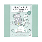 The Honest Company Babe's Clean Bum Gift Set: Basic Cleansing, Diaper Rash Cream, Unscented, 9 Pieces
